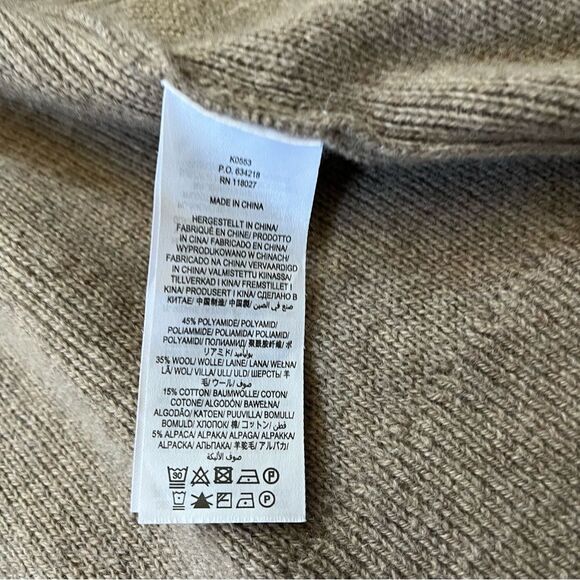 BODEN *Pink/Beige* Frill Collared Cardigan 10 - Picture 6 of 14